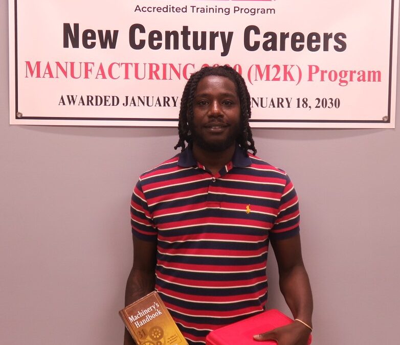 Becoming a Trailblazer: Ed L., Our First M2K Quick-Train in Homewood Completer Finds his Future in Machining